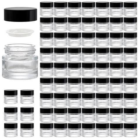 Coloch 70 Pack 10ml Thick Glass Jars With Airtight Lid | Desertcart INDIA