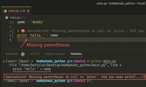 Image result for Python Print Syntax Error