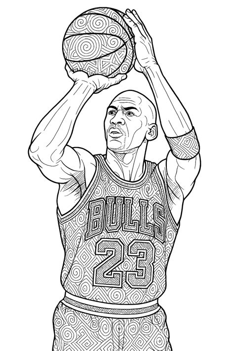 Michael Jordan Coloring Page