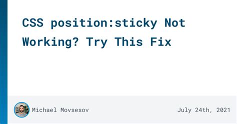 Image result for Position Sticky CSS