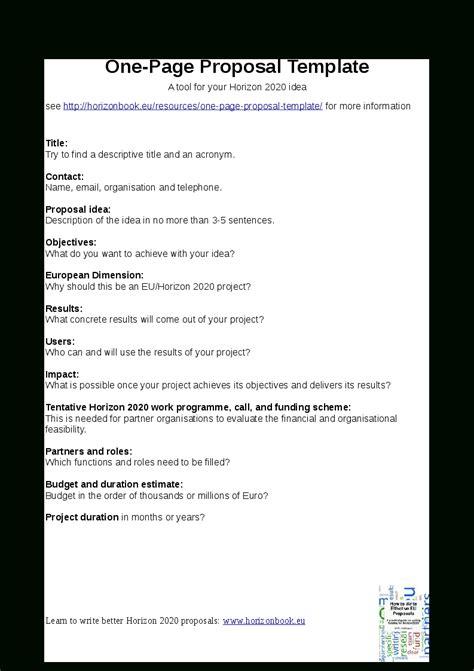 Image result for Project Approach One Page Sample