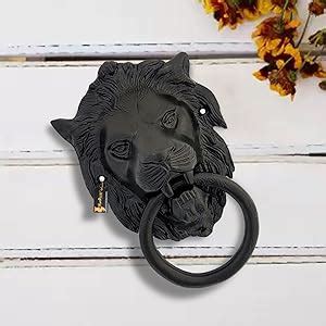 Two Moustaches Lion Design Door Knocker : Amazon.in: Home Improvement