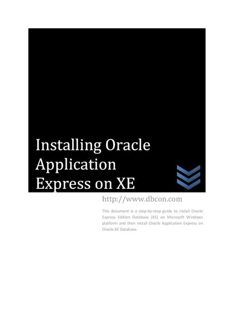 Image result for Install APEX-Oracle