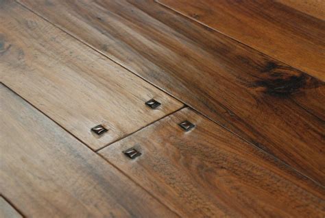Hand Scraped, Wide Plank, Walnut Flooring with Raised Pegs, Hand ...