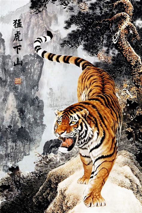 有关虎的海报,虎创意海报,虎海报(第3页)_大山谷图库