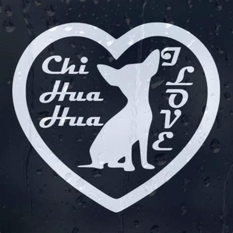 Chihuahua Dog Car or Laptop Vinyl Decal (External | Ubuy India