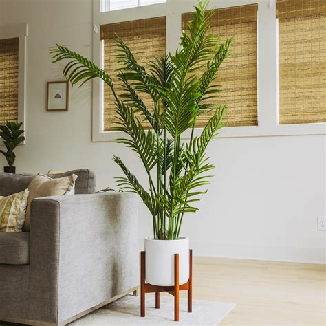 Artificial Palm Tree, Faux Plants for Home Decor Indoor, Fake Plants ...