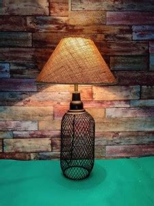RAIKWAR Bird Cage Shape Black Metal Base Table Lamp Price in India ...