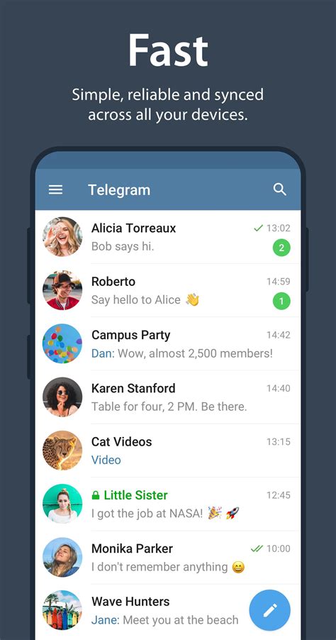 Image result for Telegram Android-App