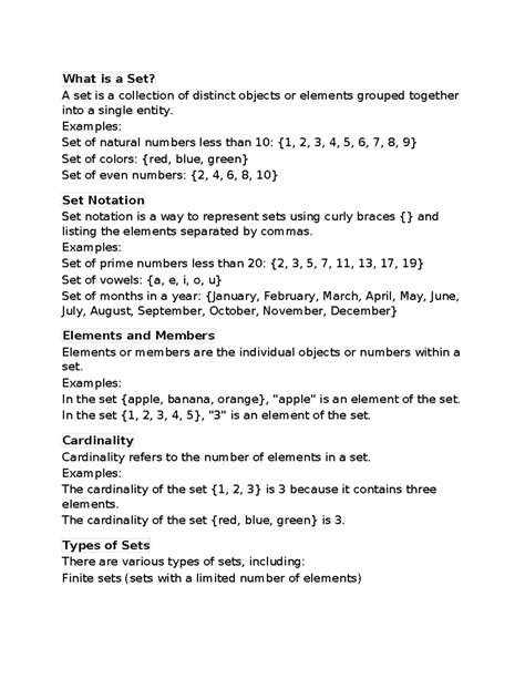 Image result for Describing a Set