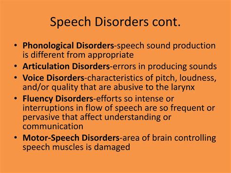 Image result for Communication Disorders Examples