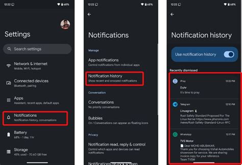 Image result for Messenger Notification History