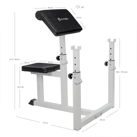 Banco Scott Predicador Altera Bicep Tricep Gimnasio Olimpico