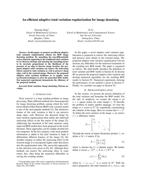 Image result for Total Variation Regularization