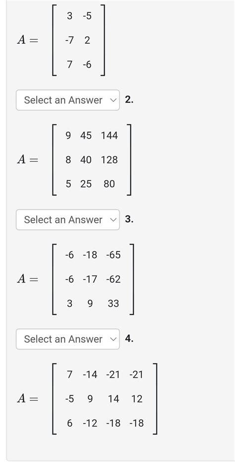 Image result for Span Matrix Example