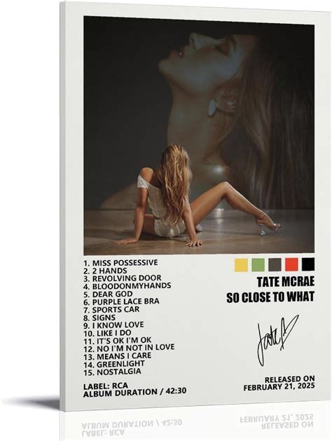 TANXINYUE Tate Poster McRae So Close to What Music Album Cover Posters ...