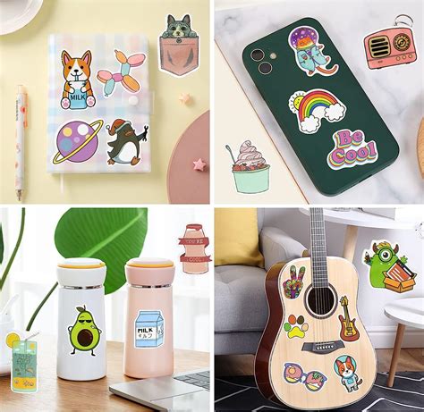 Buy Stickers for Water Bottles,100 PCS Cute Waterproof Vinyl Aesthetic ...
