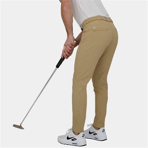 Shop Tour Mens Slim-Fit Golf Pants: Khaki | Avalon Golf Apparel