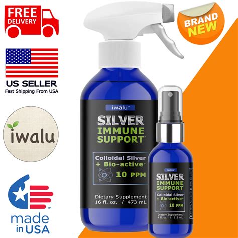 COLLOIDAL SILVER EYE DROPS FOR HUMANS Bio-active Nano Liquid Spray ...