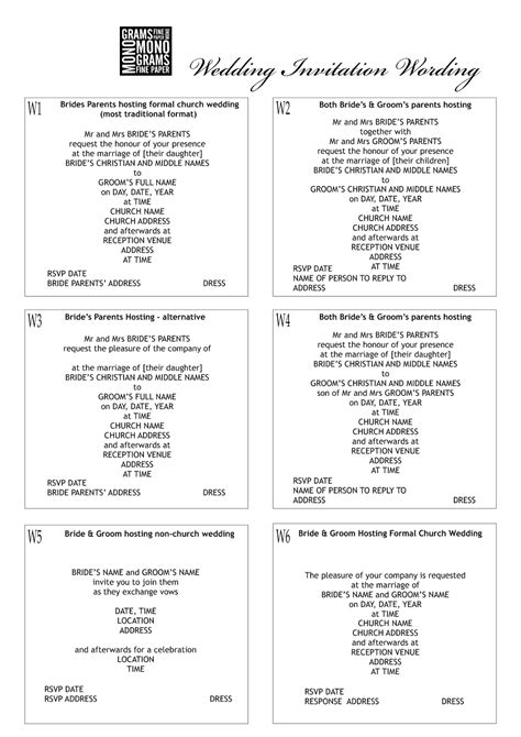 Pocket Wedding Invitations: wedding invitation wording samples