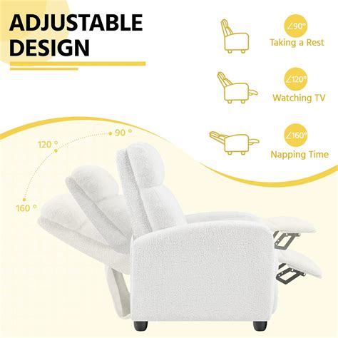 Yaheetech 2-Seat Boucle Pushback Recliner Chair India | Ubuy