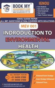 MEV 001 Introduction to Environmental Health: Buy MEV 001 Introduction ...