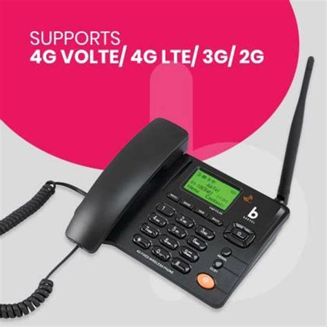 Beetel F3-4G (4G Fixed Wireless Phone & Wi-Fi HOTSPOT) Corded Landline ...
