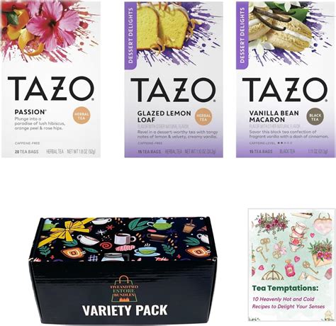 Amazon.com : Tazo Herbal Tea 5 Flavor Variety Pack Sampler (Pack of 5 ...