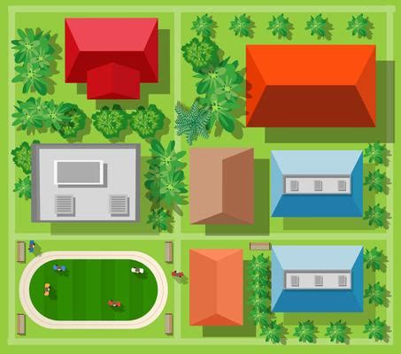 Building Top View Vector 的图像结果