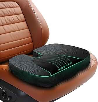 Trajectory Coccyx Seat Cushion with ADVANCEDX Memory Foam & GRIDMATRIX ...