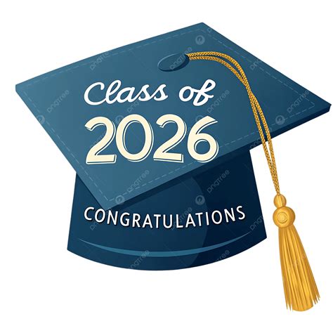 Graduation Cap Of Class 2026 With Congratulations Text And Tassel On ...