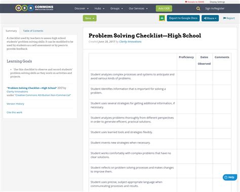 Problem Solving Checklist 的图像结果