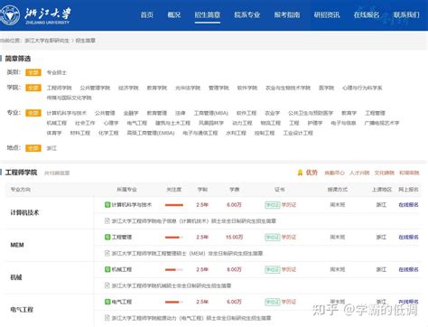 2024年浙江大学非全日制研究生招生专业学制学费信息一览表 - 知乎