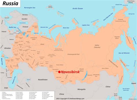 Novosibirsk Map | Russia | Detailed Maps of Novosibirsk