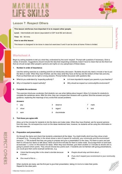 Image result for Respect for Others Lesson