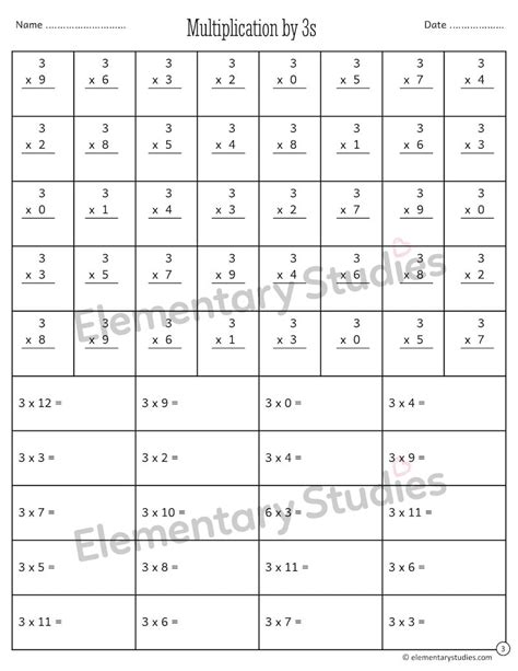 Math Facts Worksheets Multiplication 的图像结果