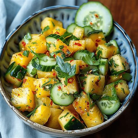 Pineapple Cucumber Salad Recipe That’s Fresh and Juicy