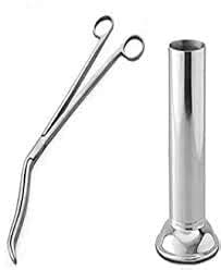 VSB Cheatle Forceps With Jar 1Set 10 inch Made Of Stainless Steel ...