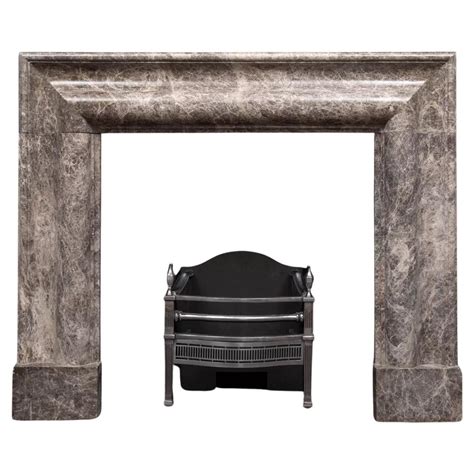 large bolection mantel of Emperador marble produced by Ryan and Smith ...