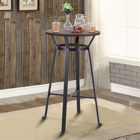 Amazon.com: MAISON ARTS 41" Bar Table Round Pub Table Bar Height ...