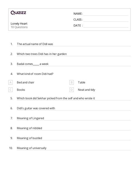50+ Drawing Hearts worksheets for 8th Class on Quizizz | Free & Printable