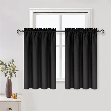 Black Curtains Kitchen