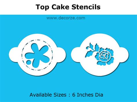 Shop Top Cake Decor Stencils at Decorze | Decorze