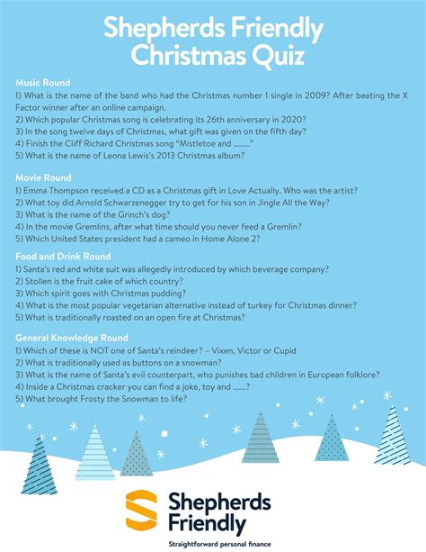 Printable Christmas Quiz 的图像结果