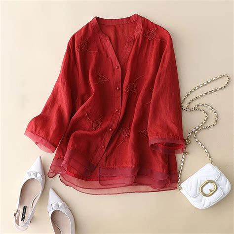 Pure Cotton Embroidered Elegant Top – The Musk In