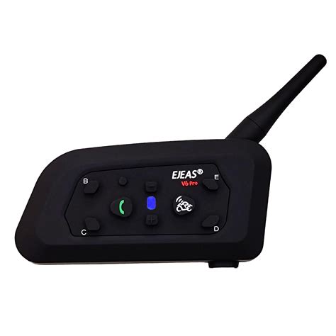 amiciAuto Ejeas V6 Pro Helmet Bluetooth Intercom for 6 Riders ...