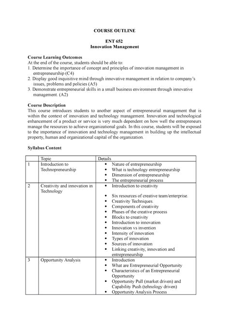 Image result for Business Management Course Outline