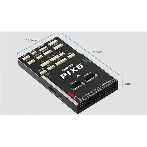 Radiolink PIX6 FLight controller With Integrated Dual-Gyro & 16 Channels