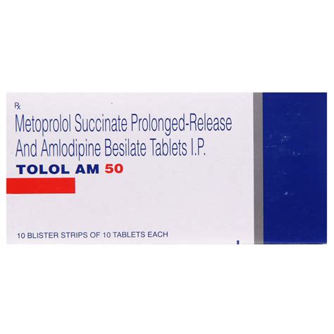 TOLOL AM 50MG TABLET | Uses, Side Effects, Price | Apollo Pharmacy