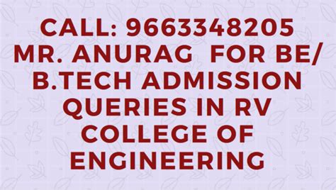 9663348205 Management Quota Admission In RVCE RV College Ba In Navi ...